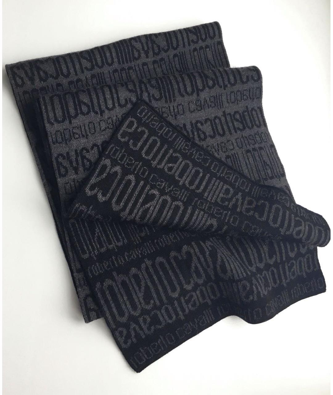 ROBERTO CAVALLI Мульти шерстяной шарф, фото 2