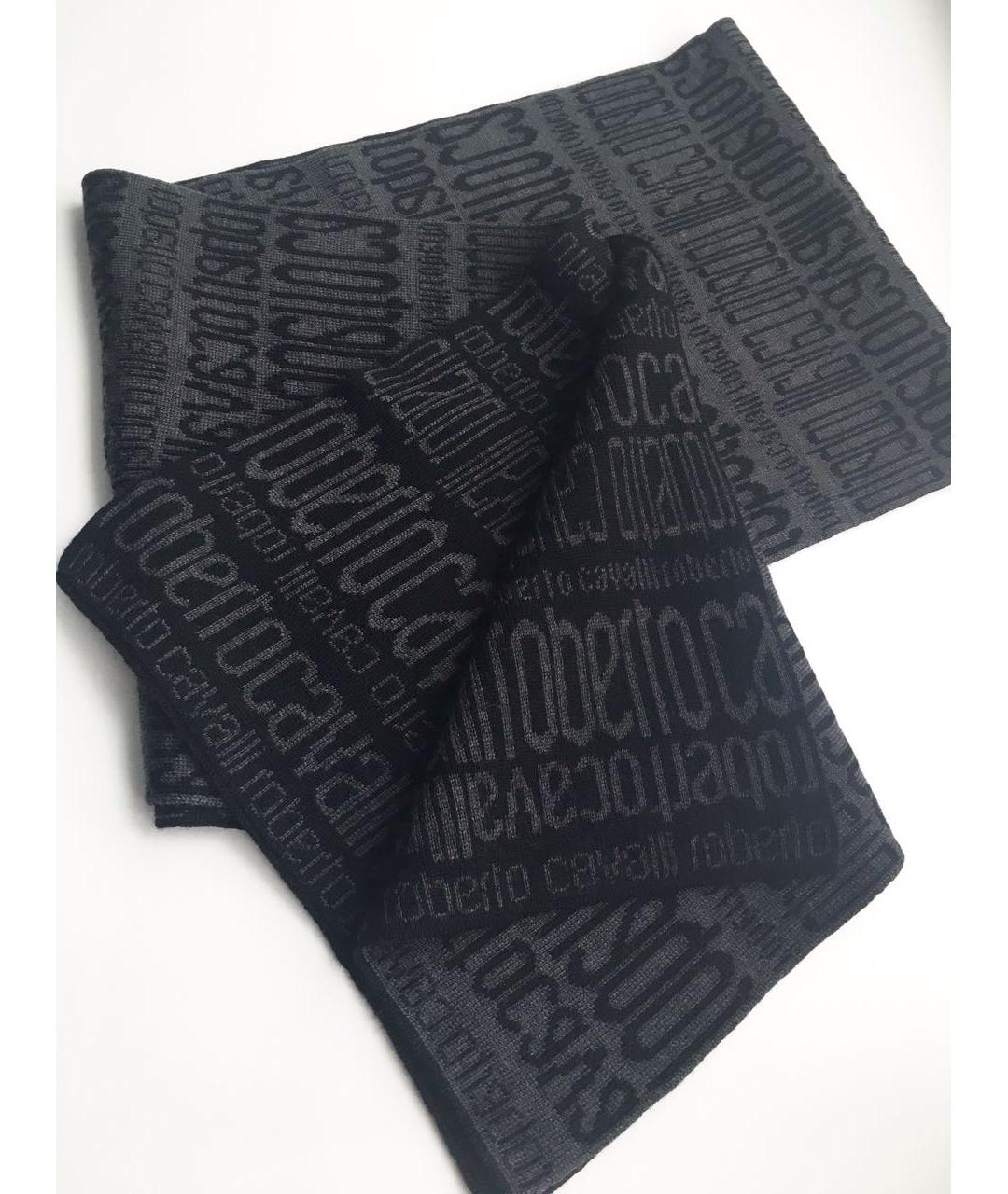 ROBERTO CAVALLI Мульти шерстяной шарф, фото 3