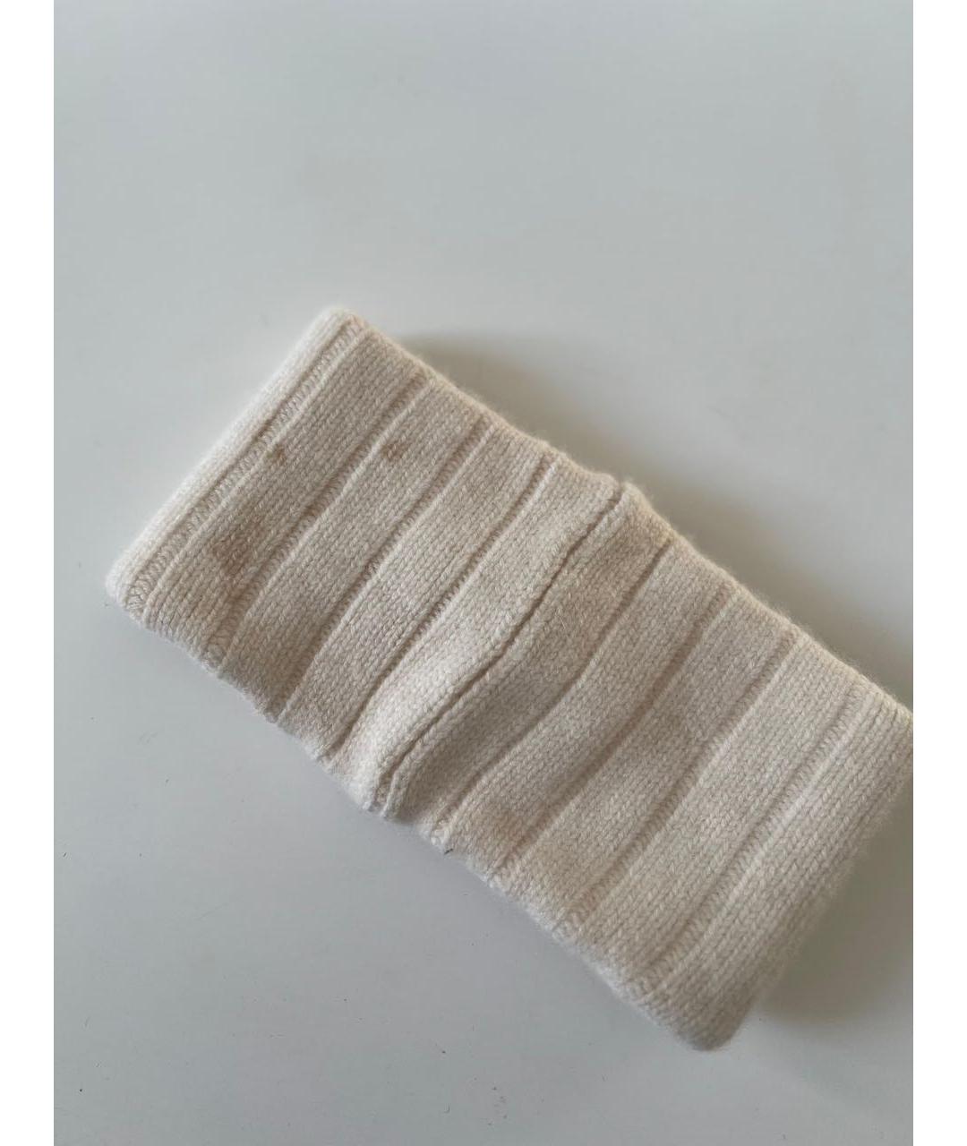 CHRISTIAN DIOR Белая кашемировая повязка на голову, фото 3