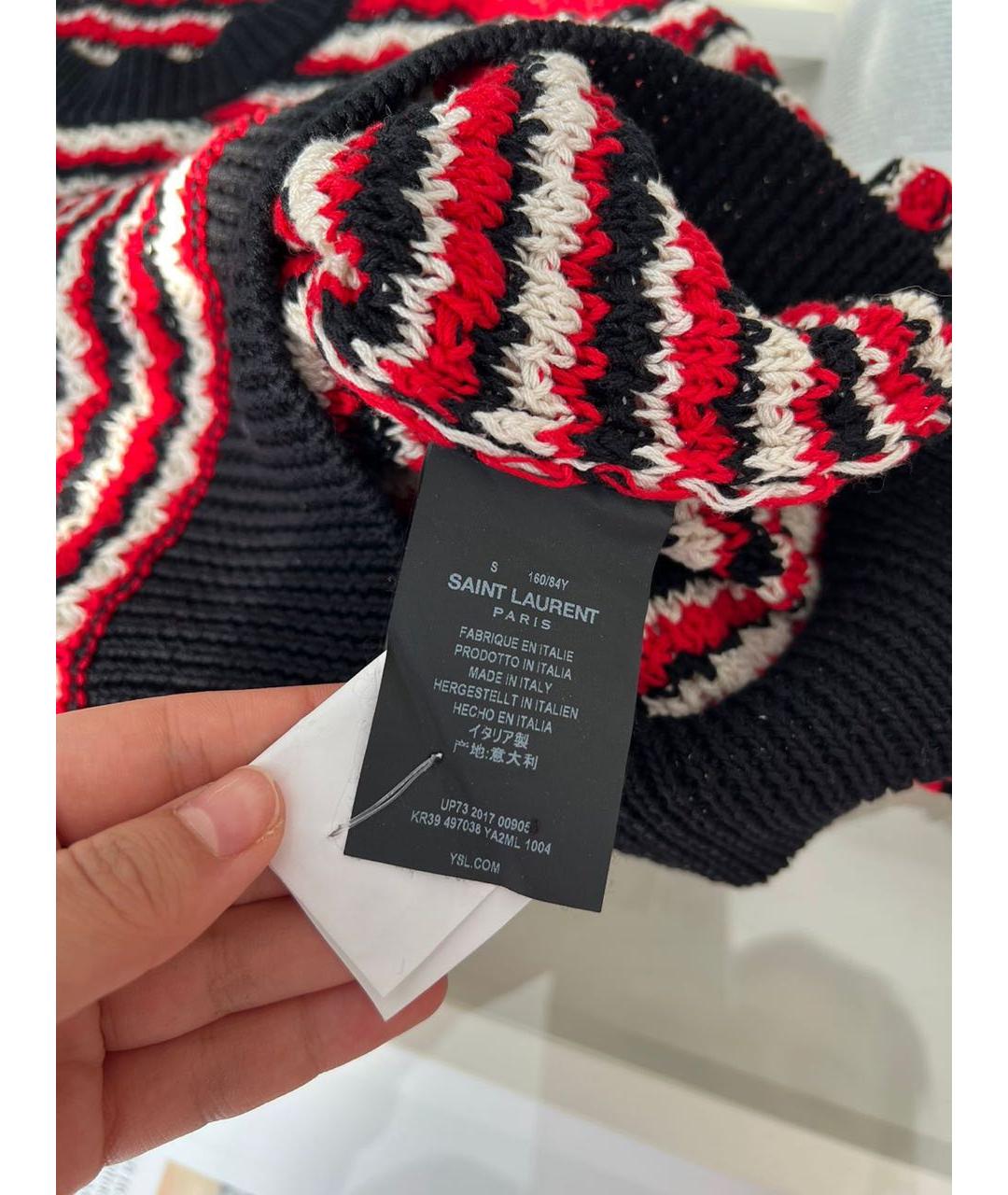 SAINT LAURENT Красный джемпер / свитер, фото 4