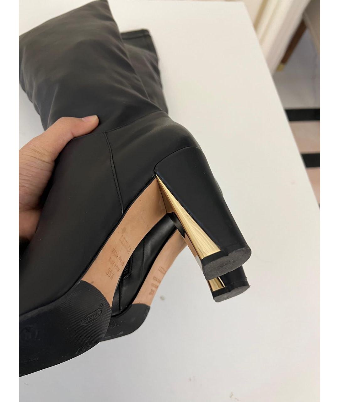 LE SILLA Черные кожаные сапоги, фото 7