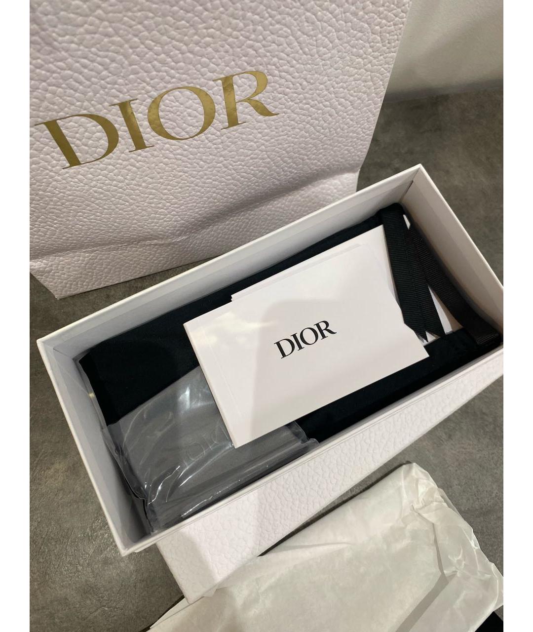 CHRISTIAN DIOR Черные пластиковые солнцезащитные очки, фото 3