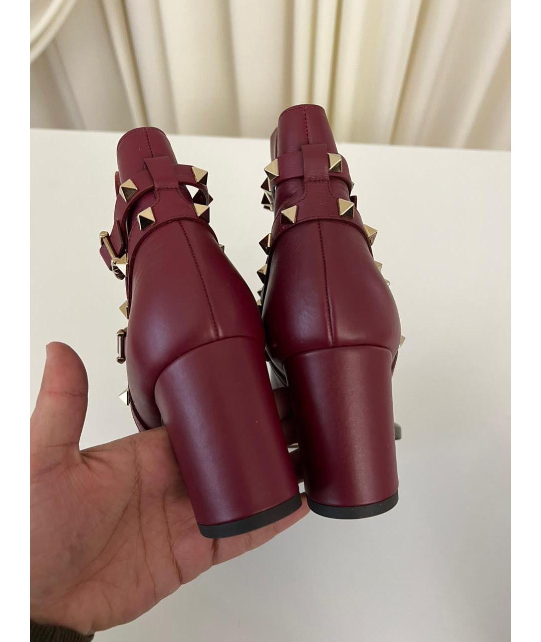 VALENTINO Черные кожаные ботильоны, фото 6