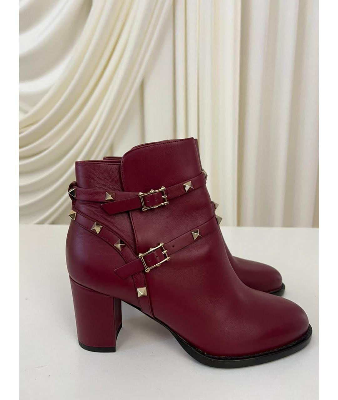 VALENTINO Черные кожаные ботильоны, фото 9