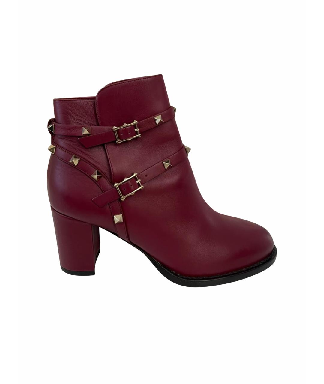 VALENTINO Черные кожаные ботильоны, фото 1