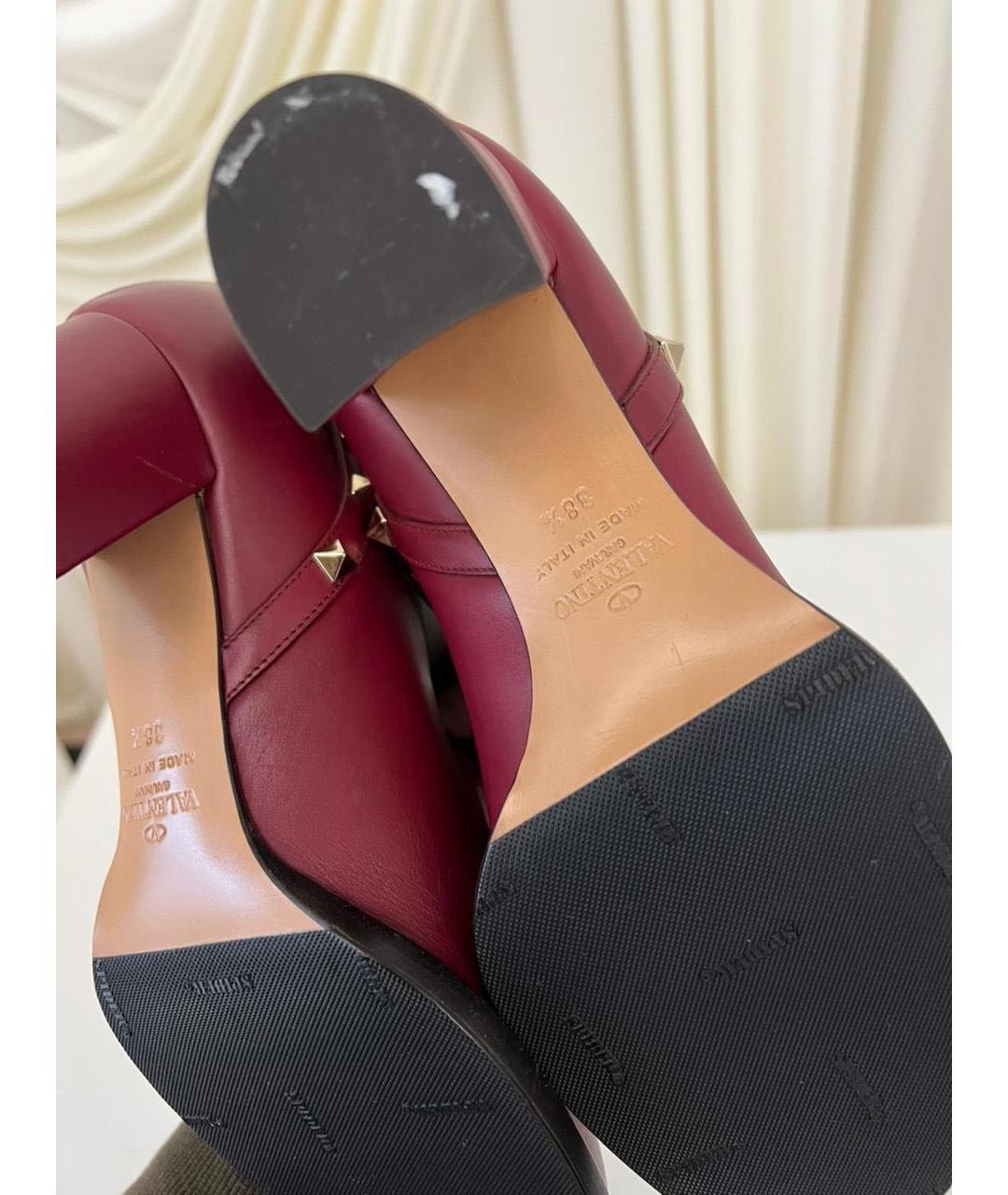 VALENTINO Черные кожаные ботильоны, фото 4