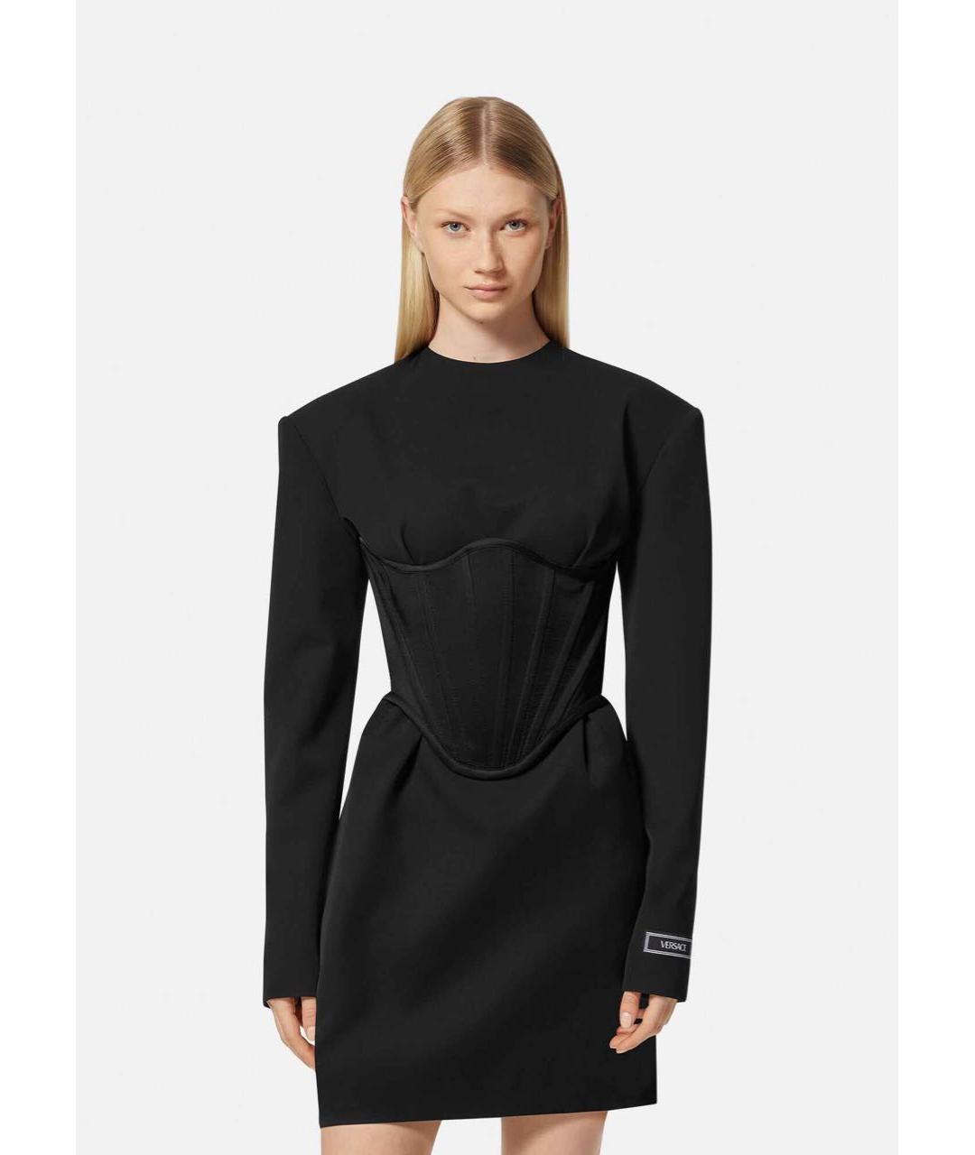 VERSACE Черное коктейльное платье, фото 4