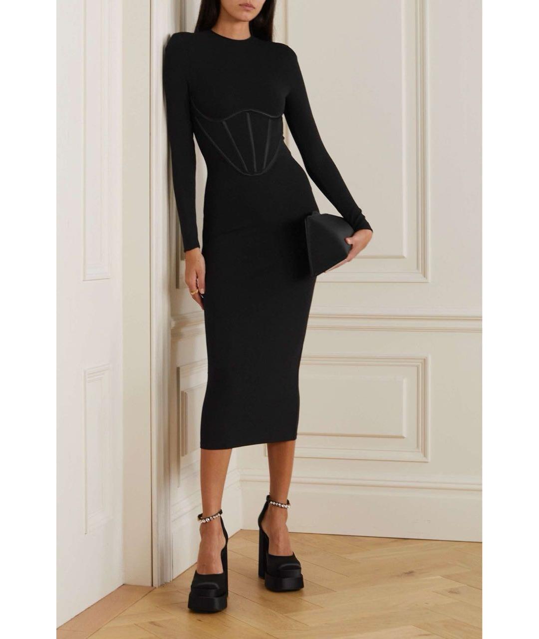 VERSACE Черное коктейльное платье, фото 2