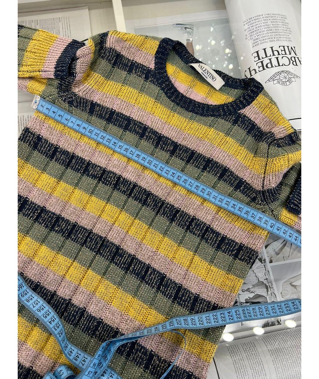 VALENTINO Желтый джемпер / свитер, фото 7