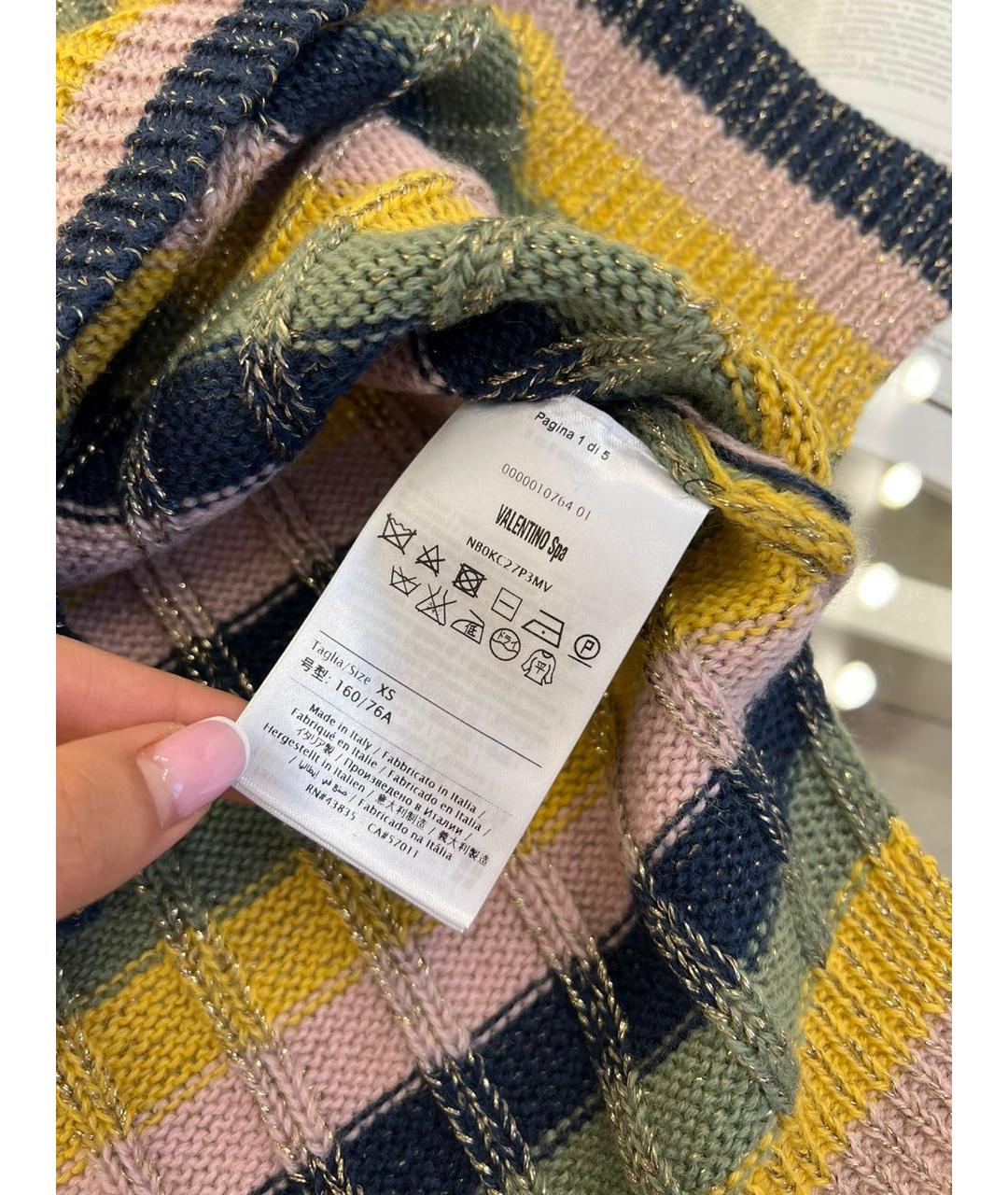 VALENTINO Желтый джемпер / свитер, фото 4