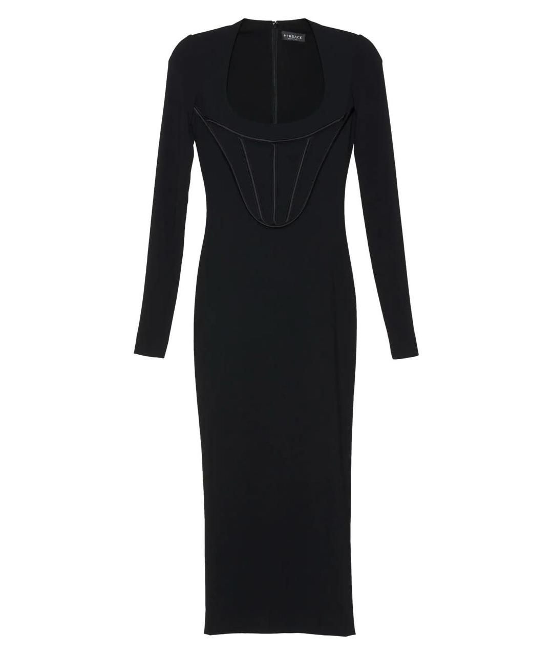 VERSACE Черное коктейльное платье, фото 1