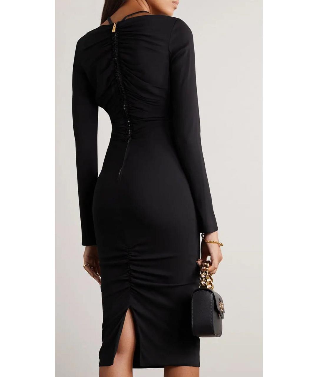 VERSACE Черное коктейльное платье, фото 3