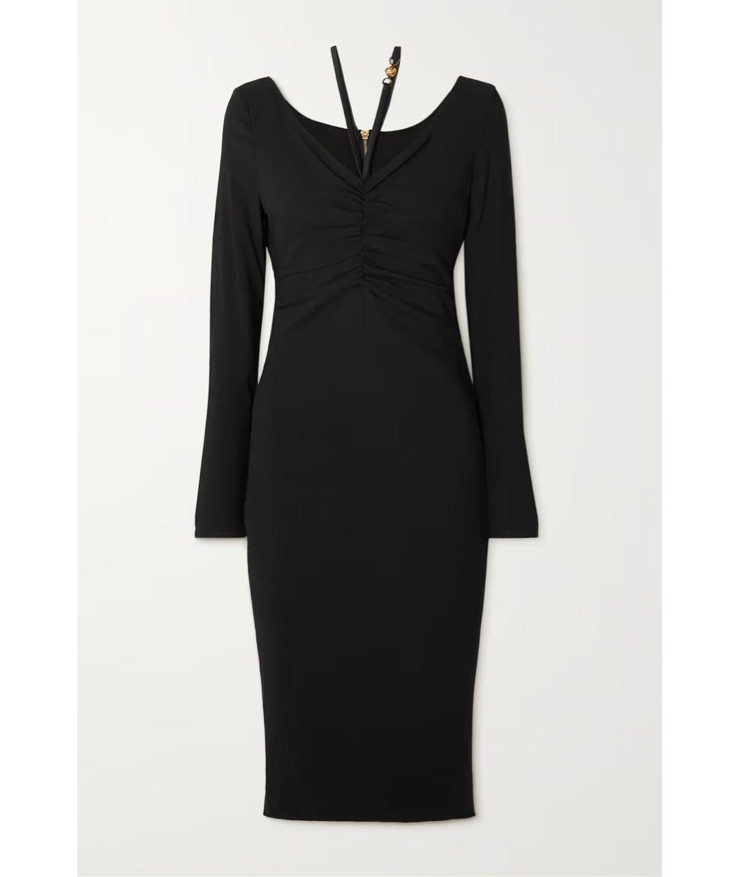 VERSACE Черное коктейльное платье, фото 4