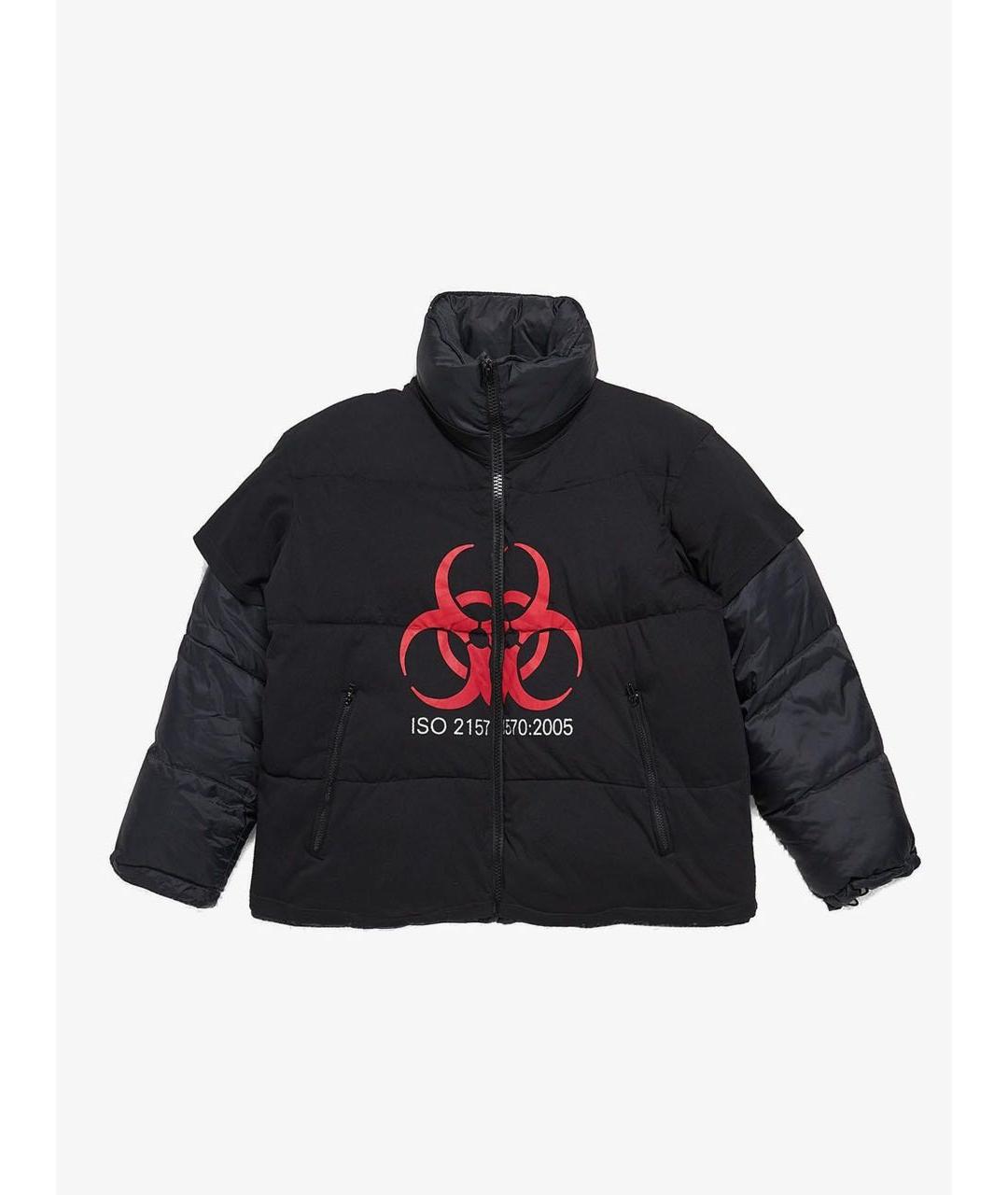 VETEMENTS Черная полиэстеровая куртка, фото 7