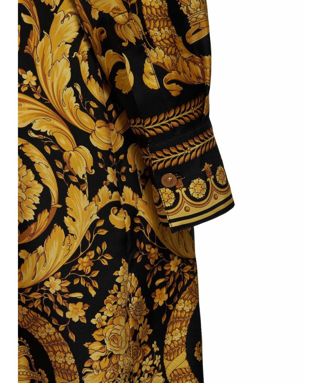VERSACE Мульти шелковое вечернее платье, фото 6