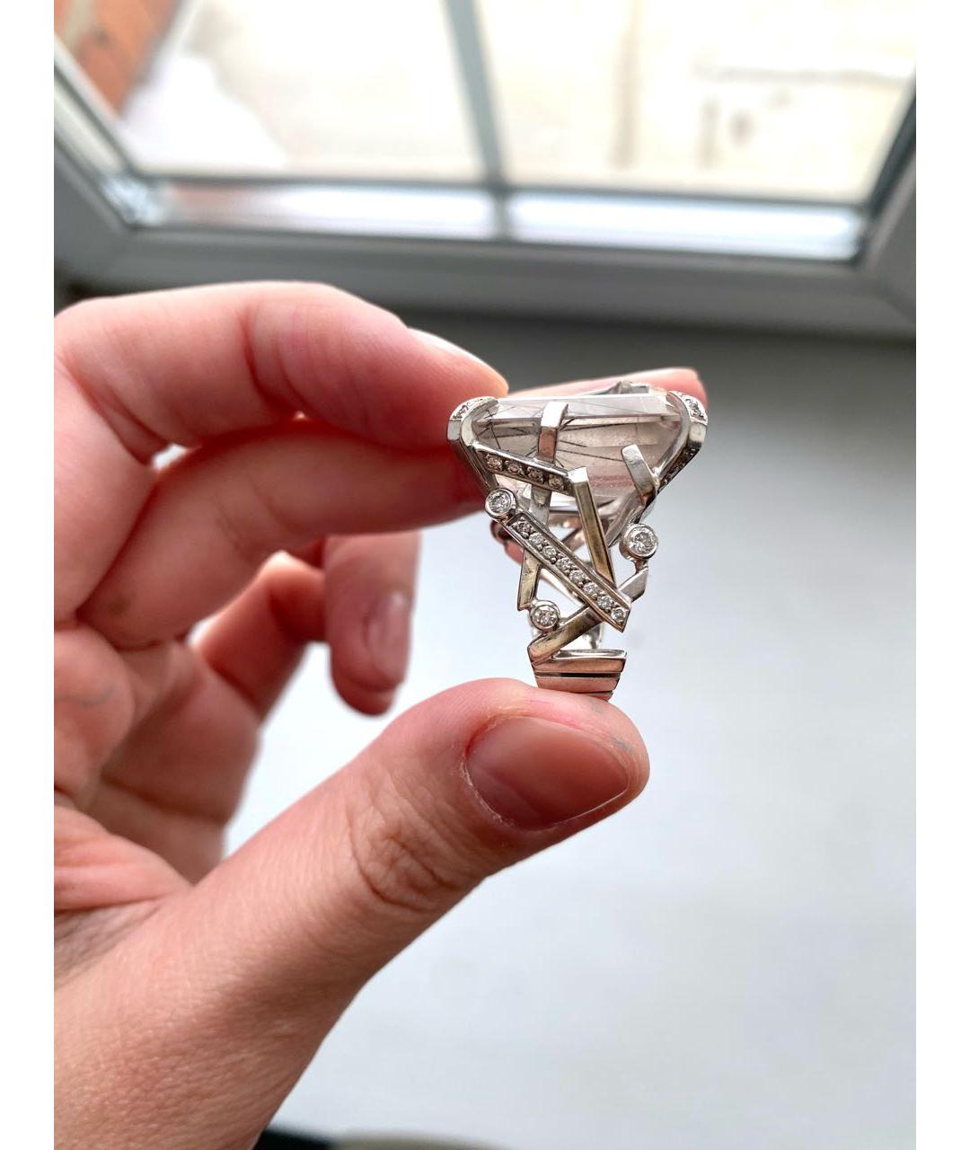 CHANEL Серебряное кольцо из белого золота, фото 2