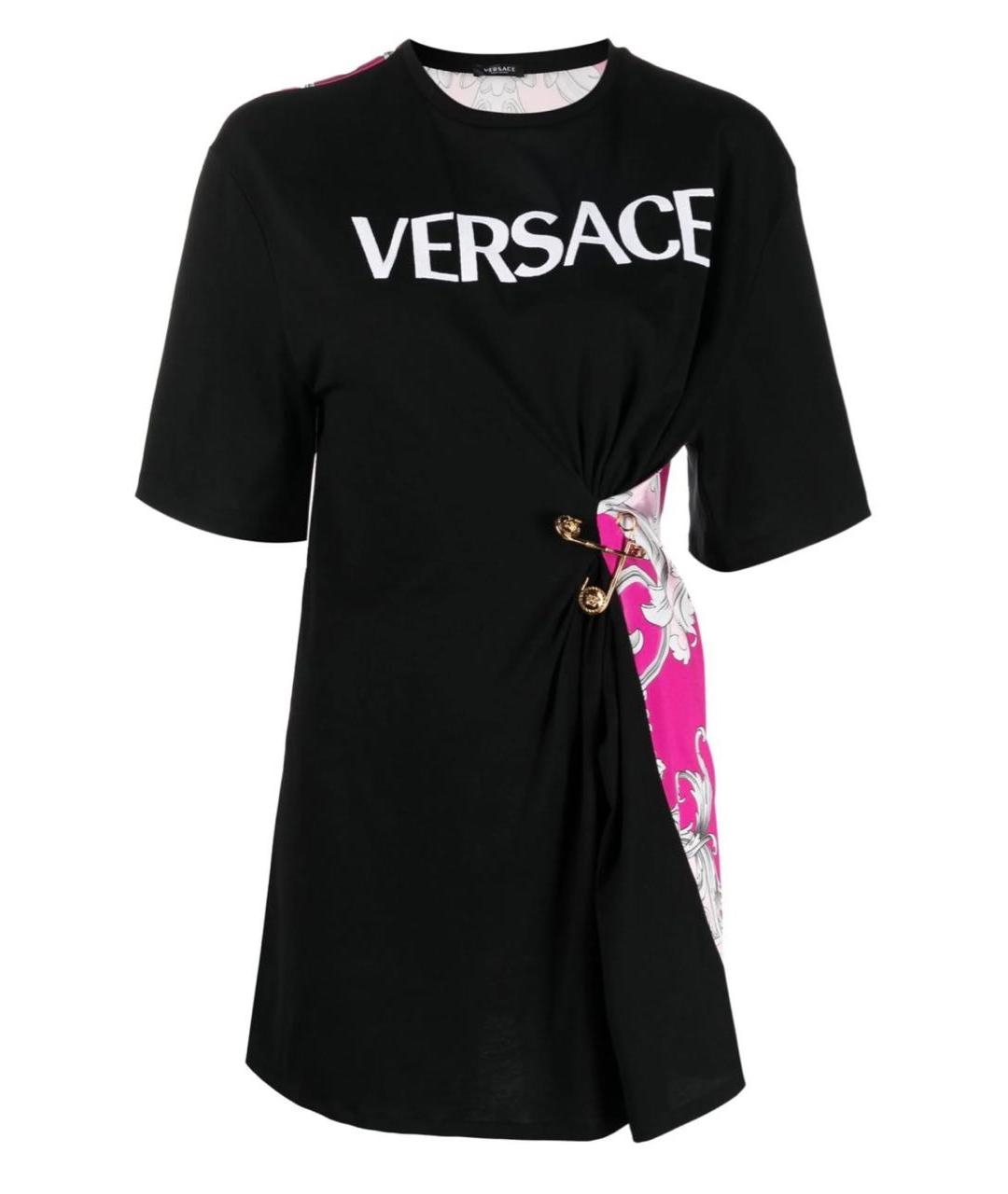 VERSACE Мульти хлопковая футболка, фото 1