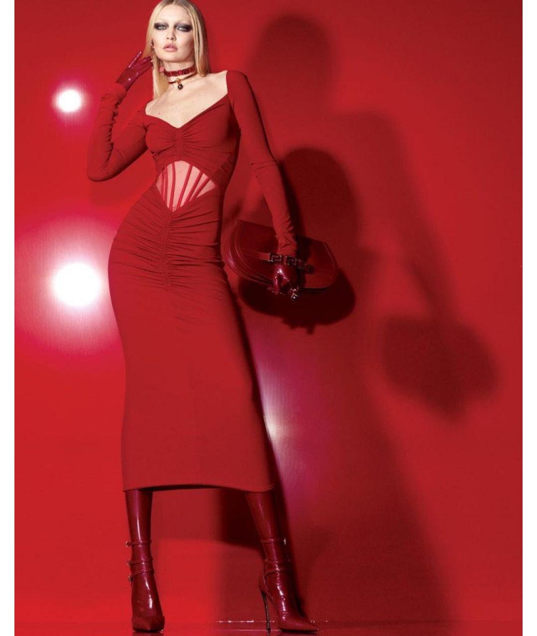 VERSACE Красное вечернее платье, фото 7