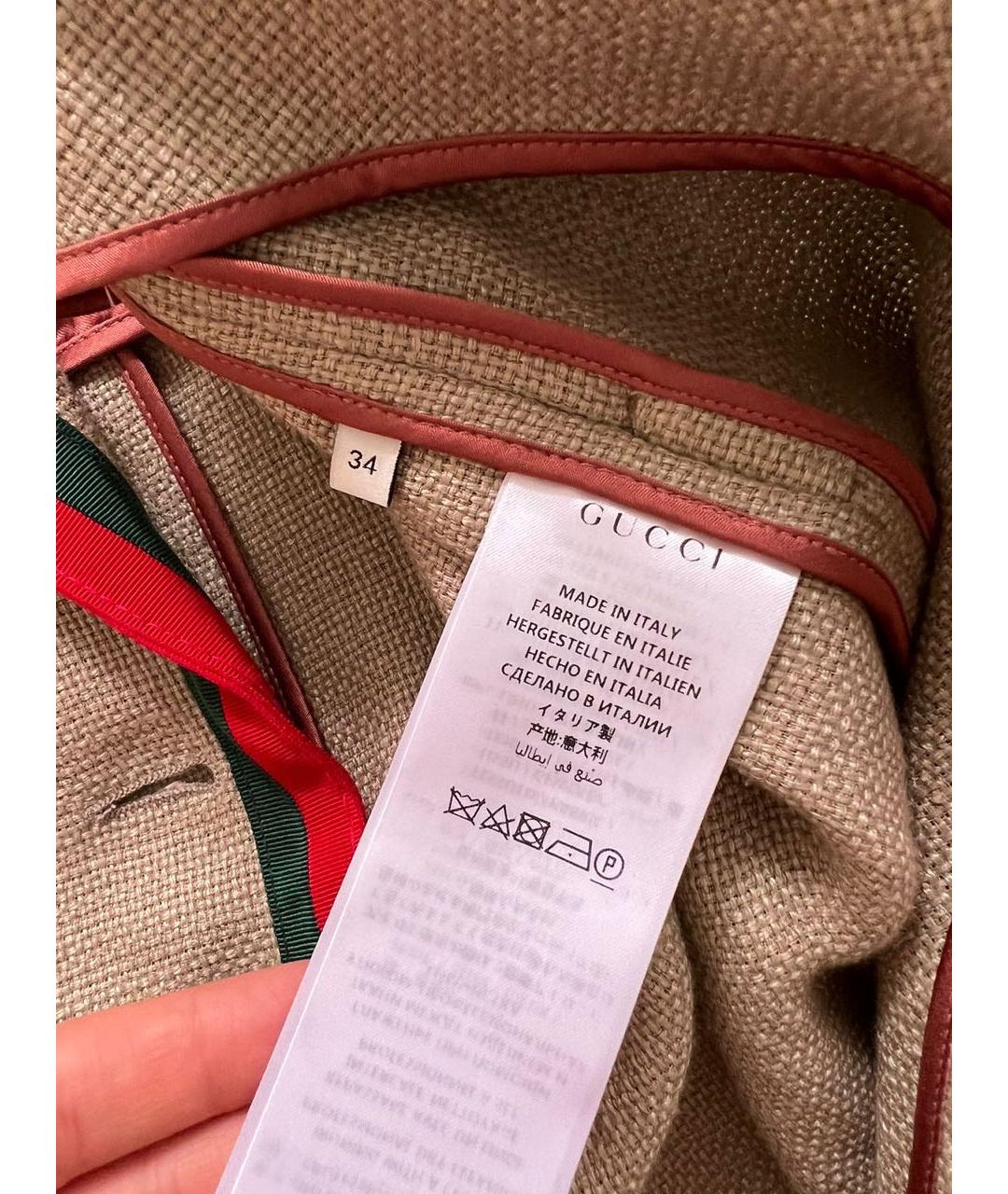 GUCCI Коричневое пальто, фото 5