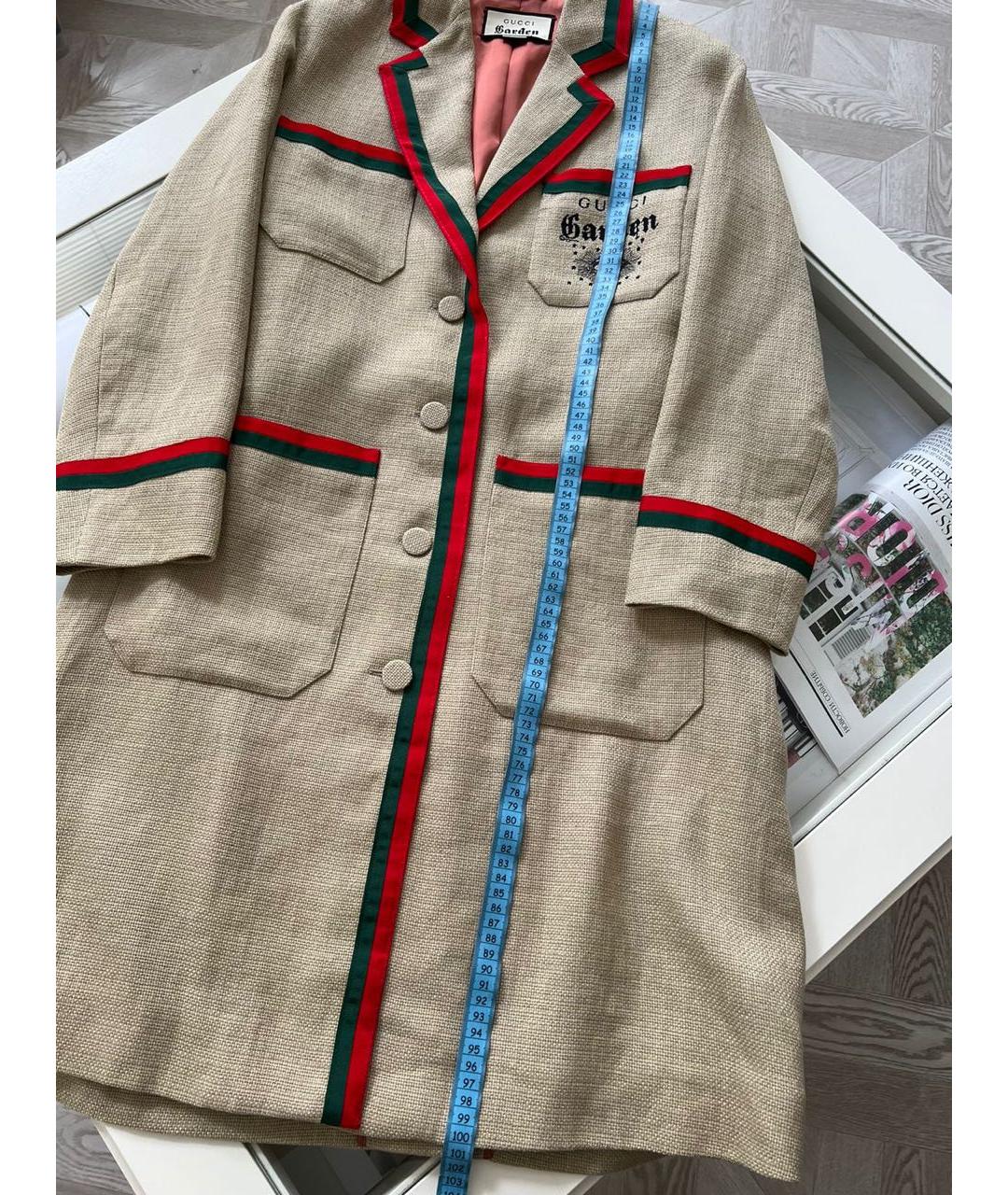 GUCCI Коричневое пальто, фото 4