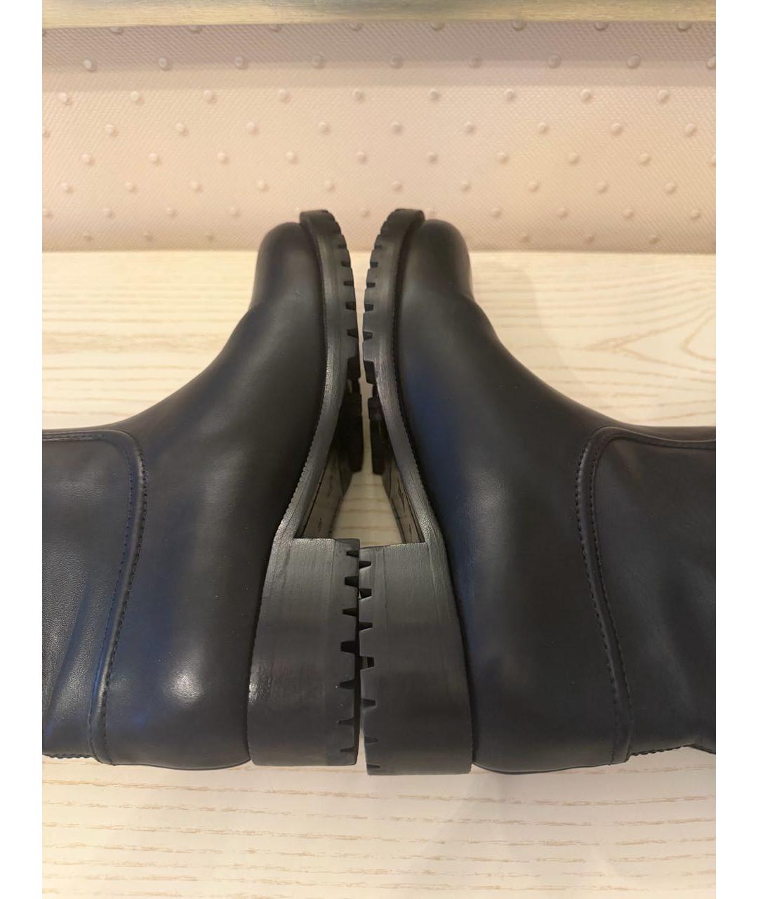 LOUIS VUITTON Черные кожаные полусапоги, фото 4