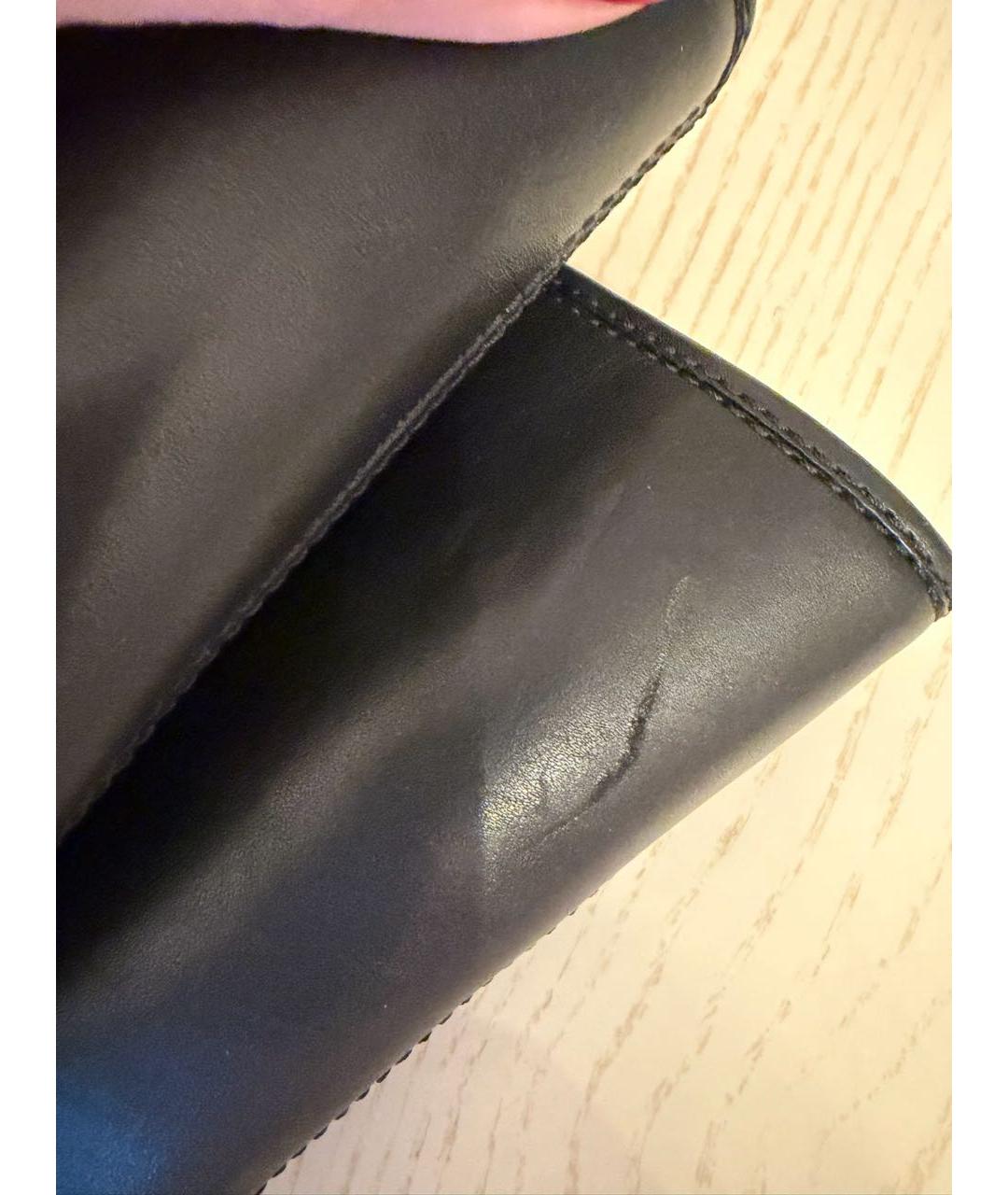 LOUIS VUITTON Черные кожаные полусапоги, фото 5