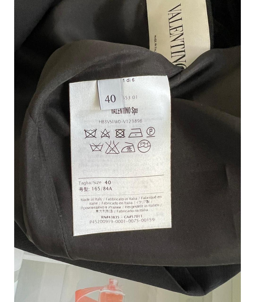 VALENTINO Черное повседневное платье, фото 5