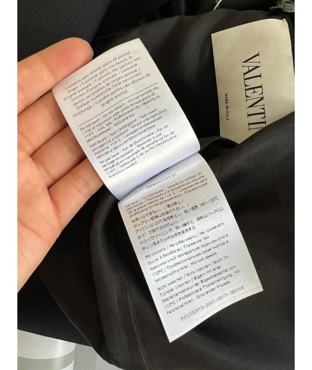 VALENTINO Черное повседневное платье, фото 7