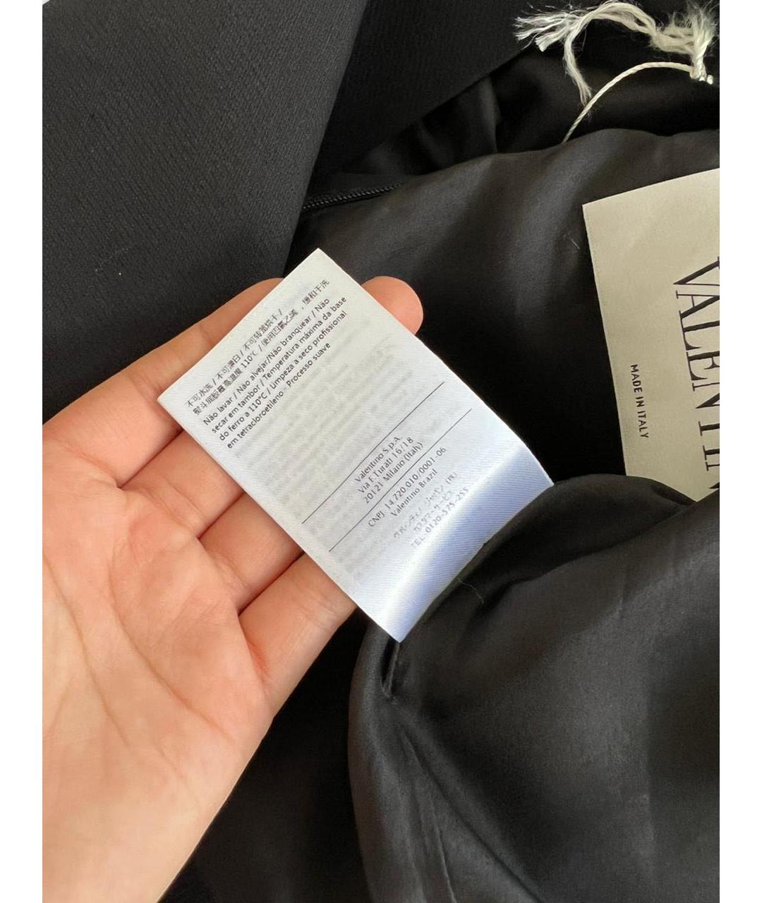 VALENTINO Черное повседневное платье, фото 8