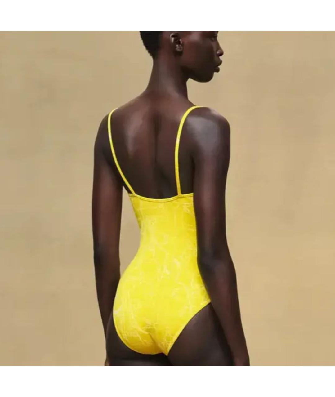 HERMES Желтый синтетический купальник, фото 2