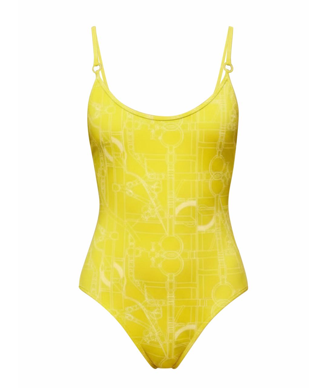 HERMES Желтый синтетический купальник, фото 1