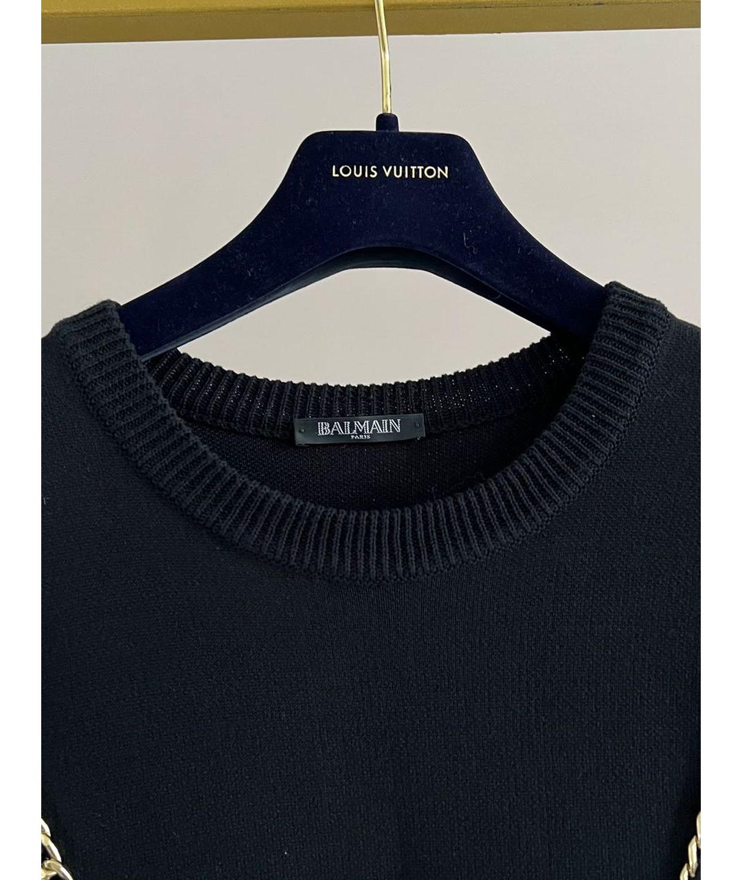 BALMAIN Черный джемпер / свитер, фото 3