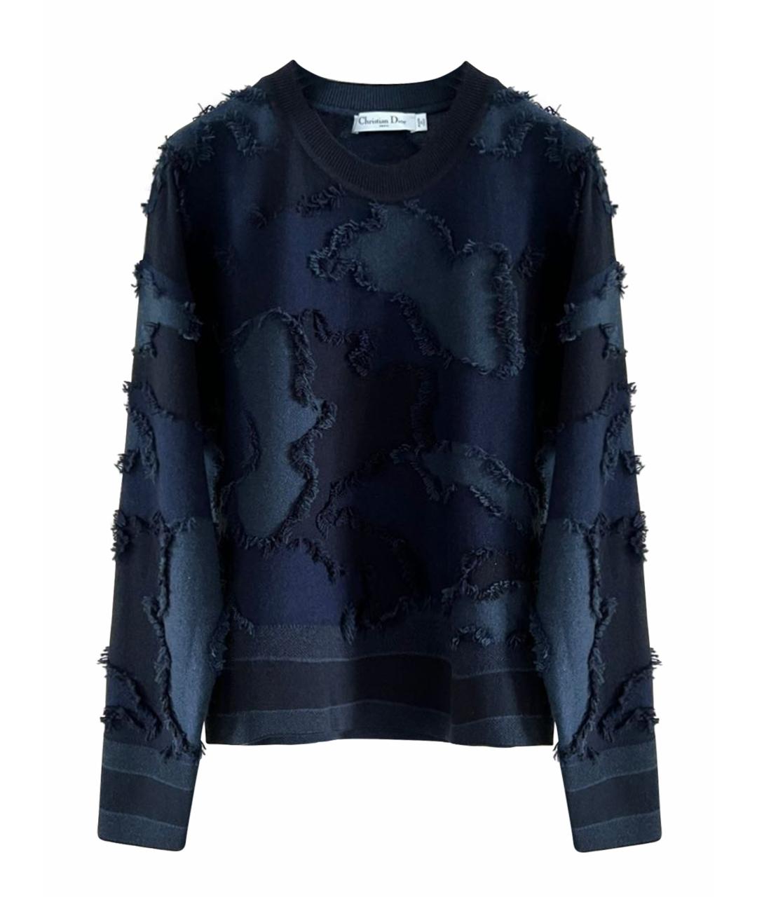 CHRISTIAN DIOR Темно-синий джемпер / свитер, фото 1