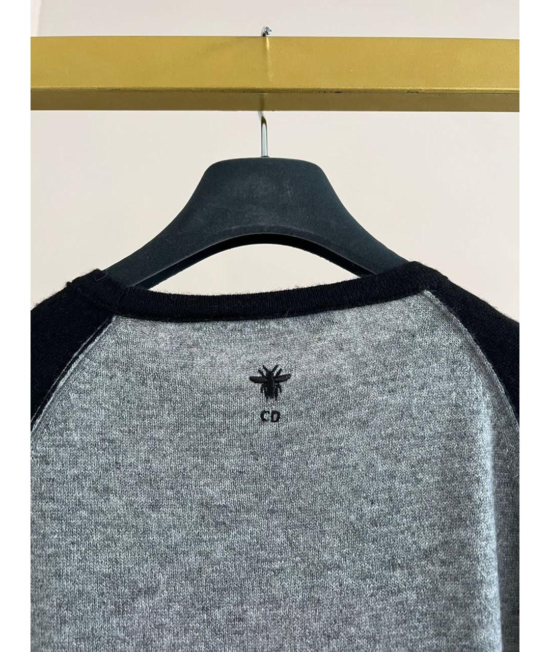 CHRISTIAN DIOR Серый джемпер / свитер, фото 6