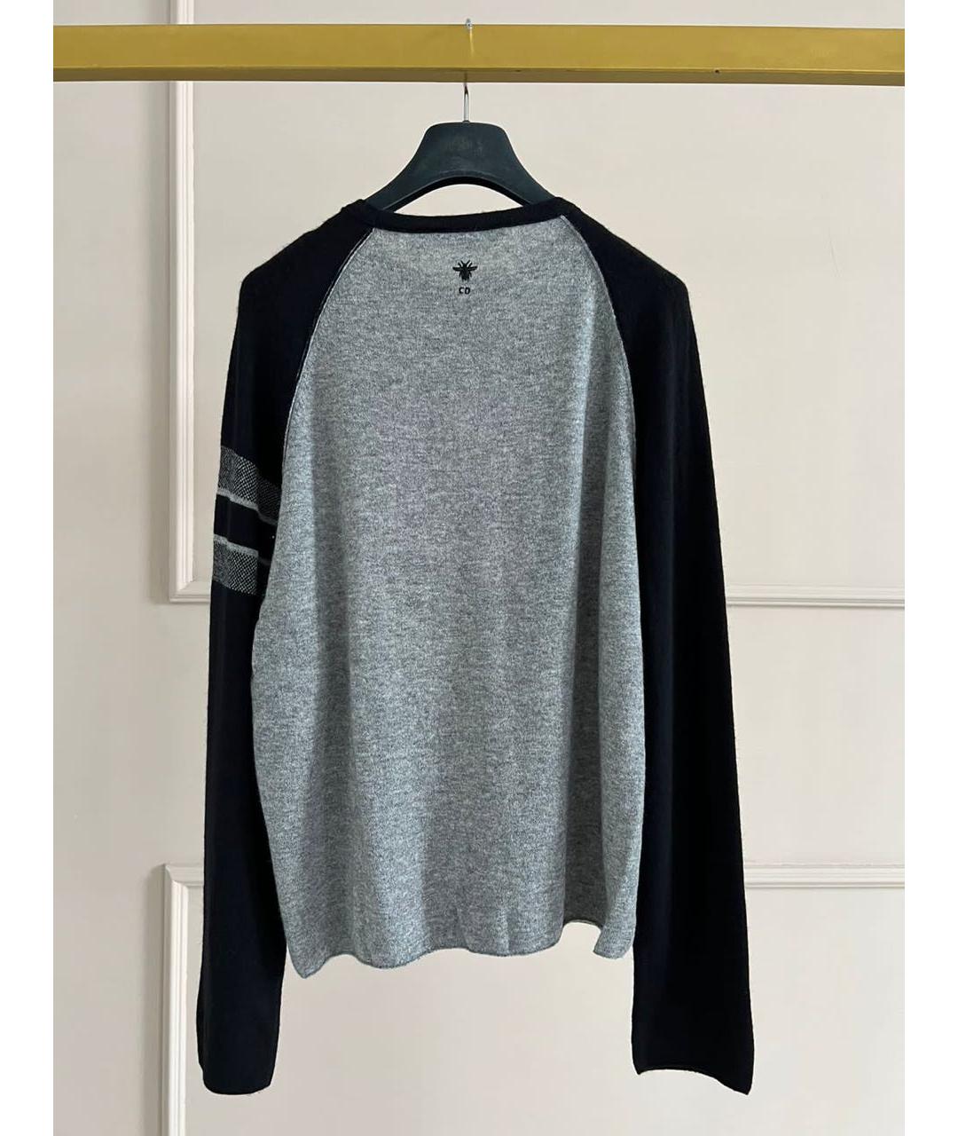 CHRISTIAN DIOR Серый джемпер / свитер, фото 2