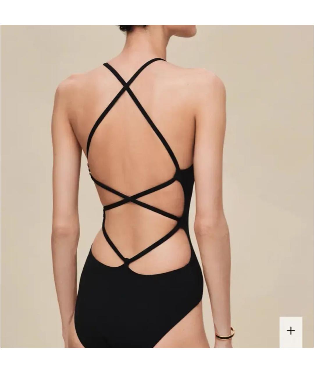 HERMES Черный полиэстеровый купальник, фото 3