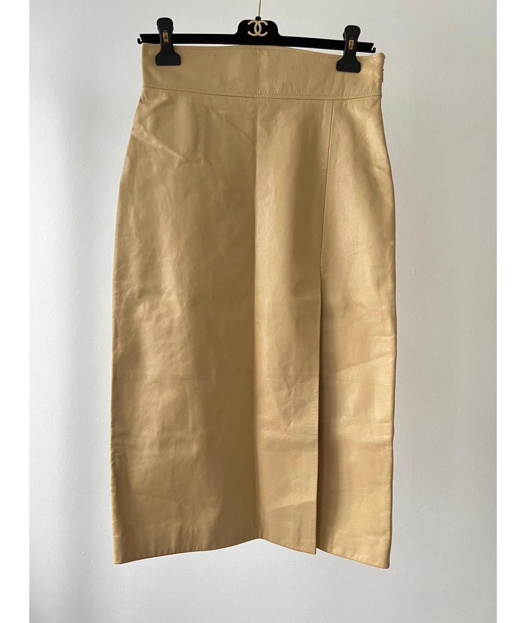 GUCCI Коричневая юбка миди, фото 9