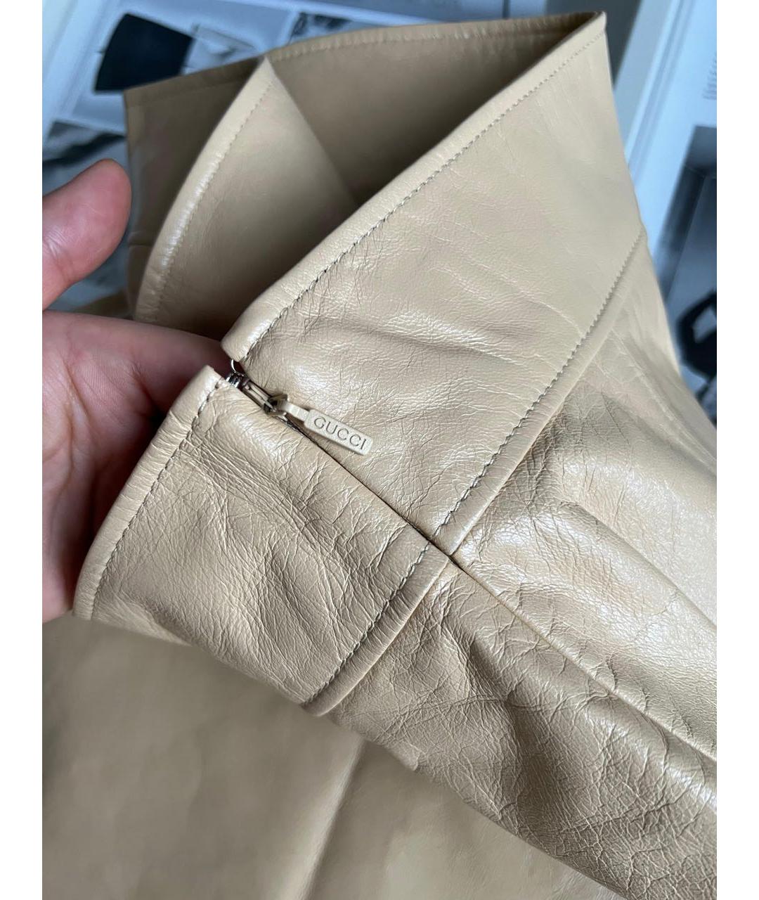 GUCCI Коричневая юбка миди, фото 3