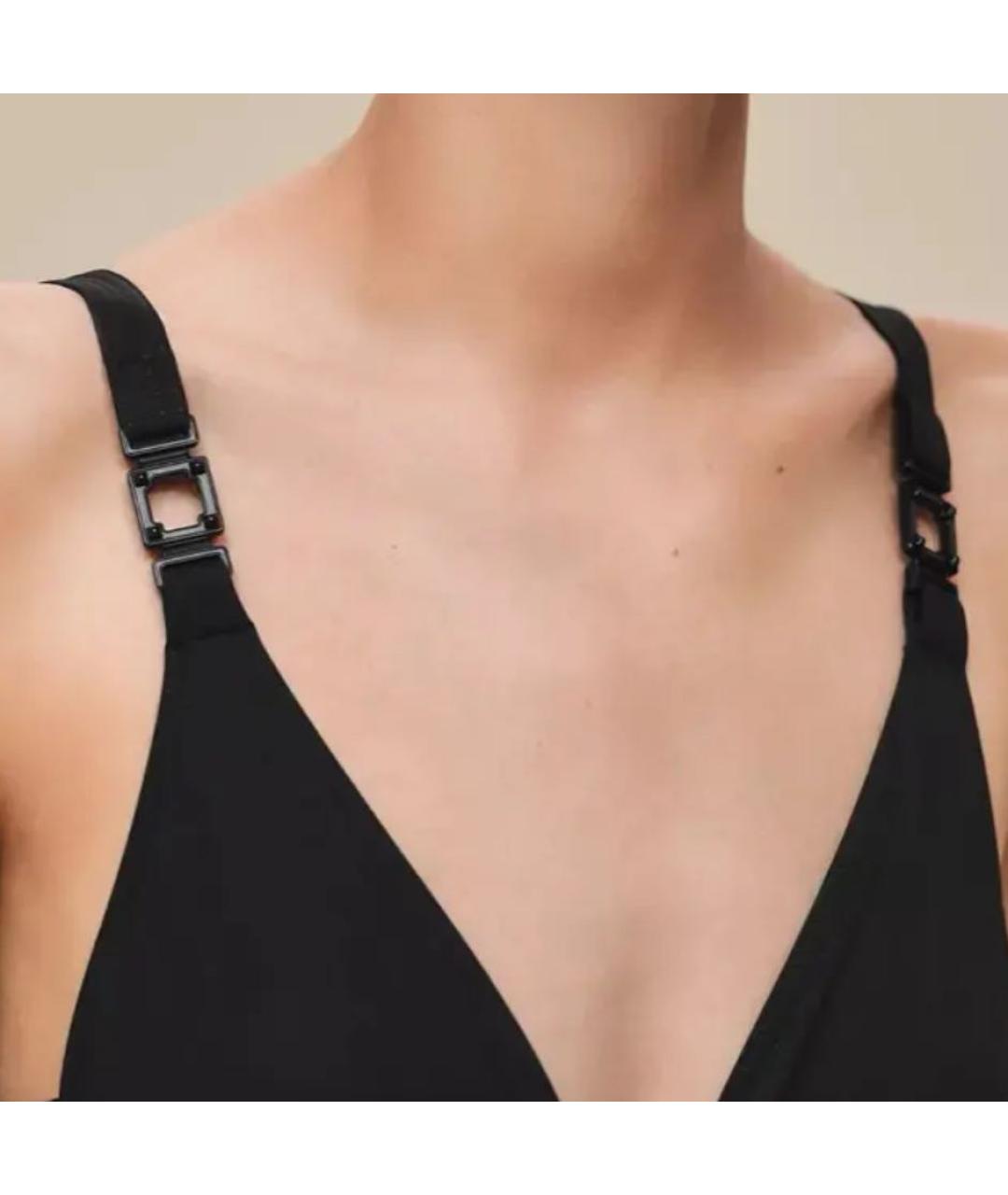 HERMES Черный полиэстеровый купальник, фото 3