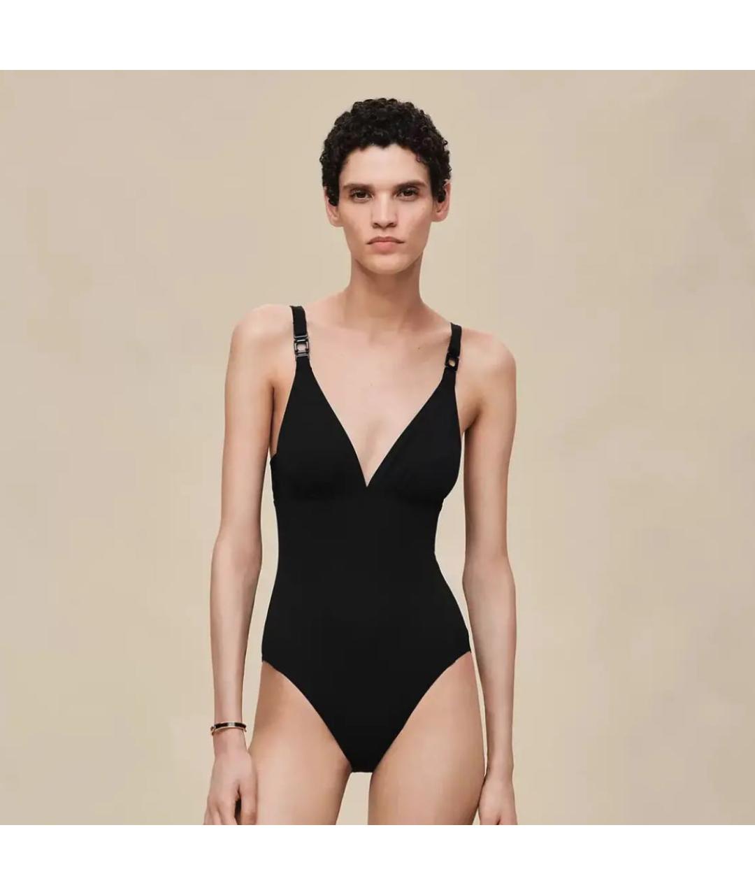 HERMES Черный полиэстеровый купальник, фото 6