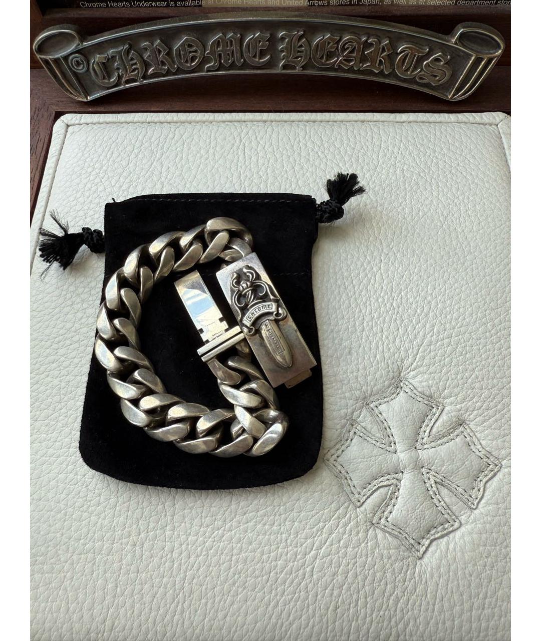CHROME HEARTS Серебрянный серебряный браслет, фото 3