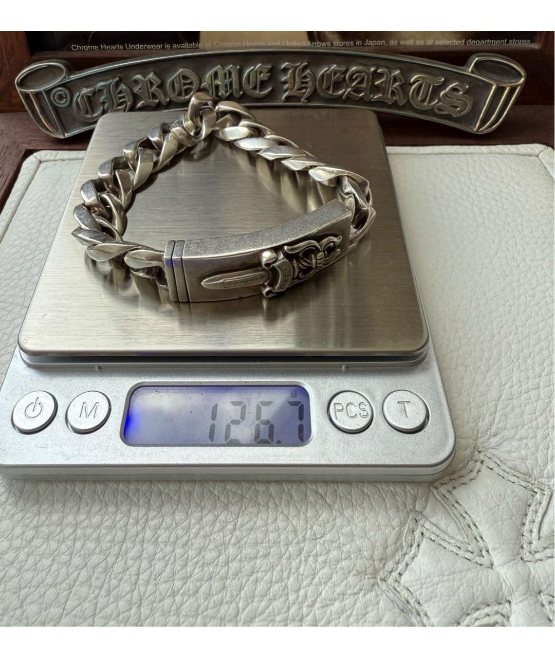 CHROME HEARTS Серебрянный серебряный браслет, фото 4