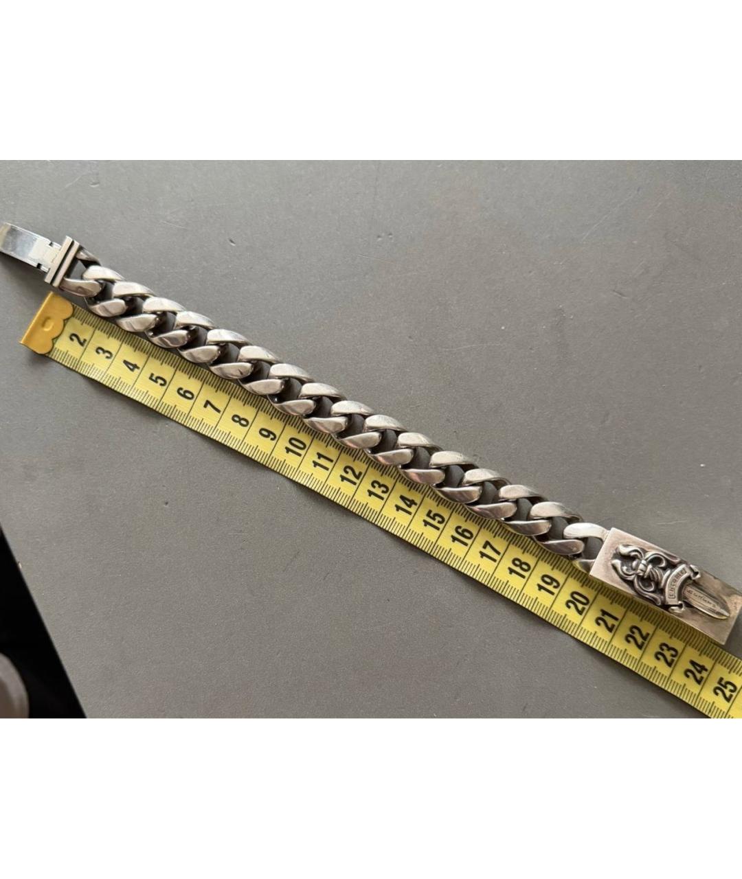 CHROME HEARTS Серебрянный серебряный браслет, фото 7