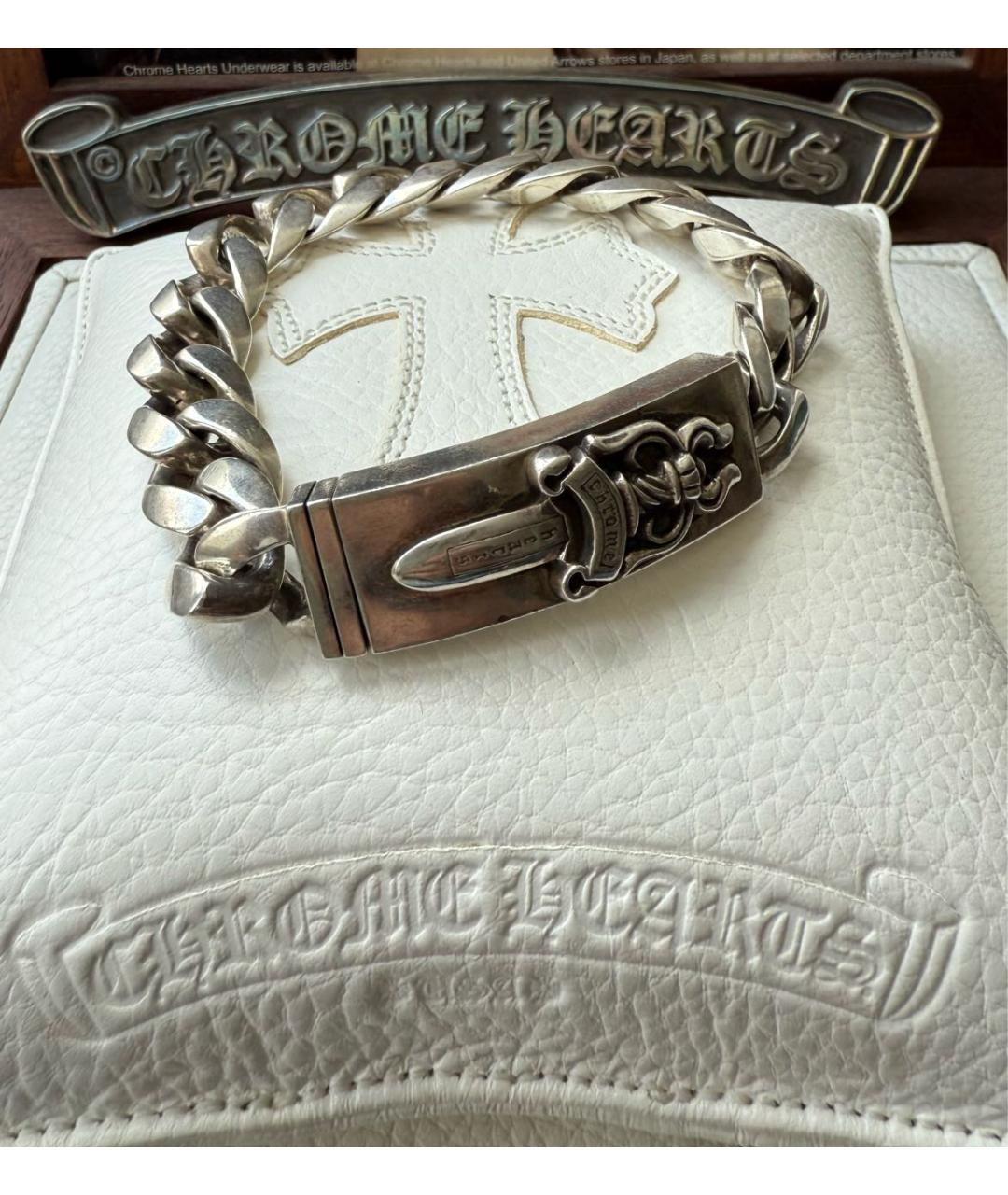 CHROME HEARTS Серебрянный серебряный браслет, фото 8