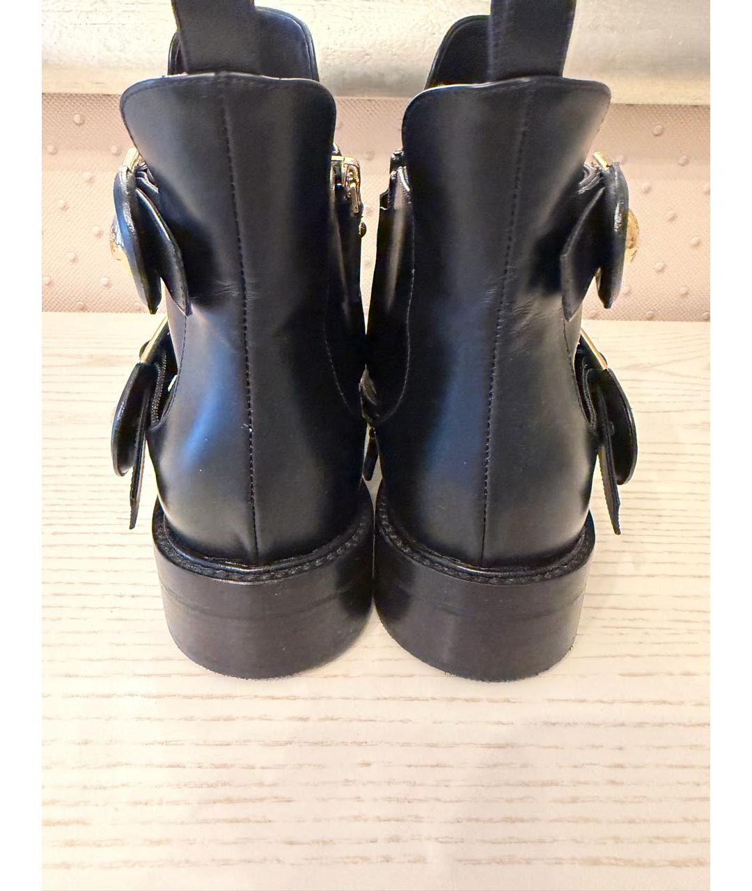 LOUIS VUITTON Черные кожаные ботинки, фото 4