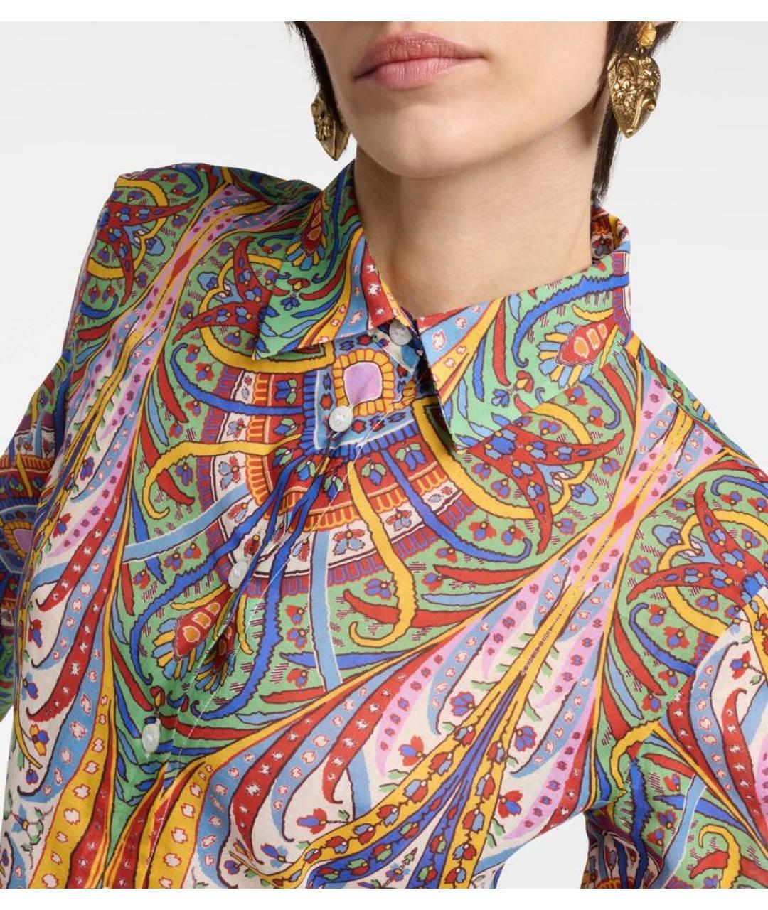 ETRO Мульти хлопковая рубашка, фото 4