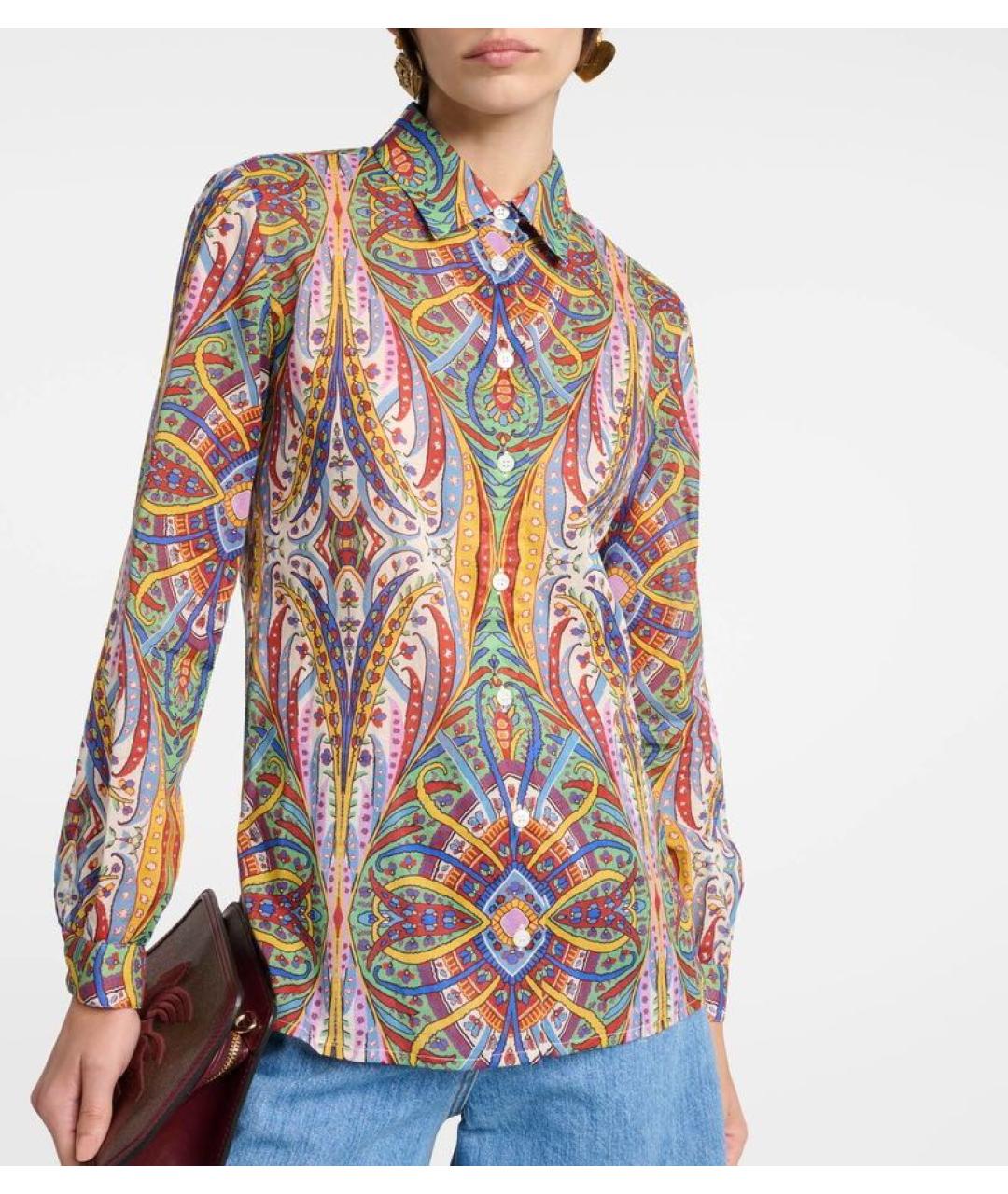 ETRO Мульти хлопковая рубашка, фото 3