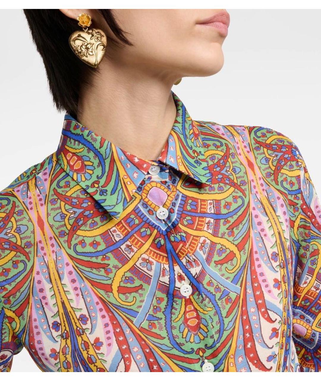 ETRO Мульти хлопковая рубашка, фото 2