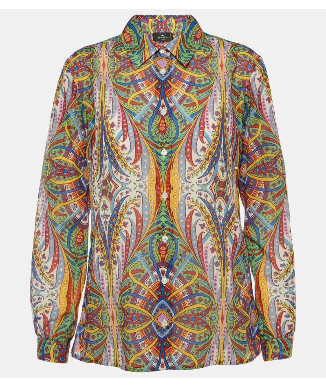 ETRO Мульти хлопковая рубашка, фото 8
