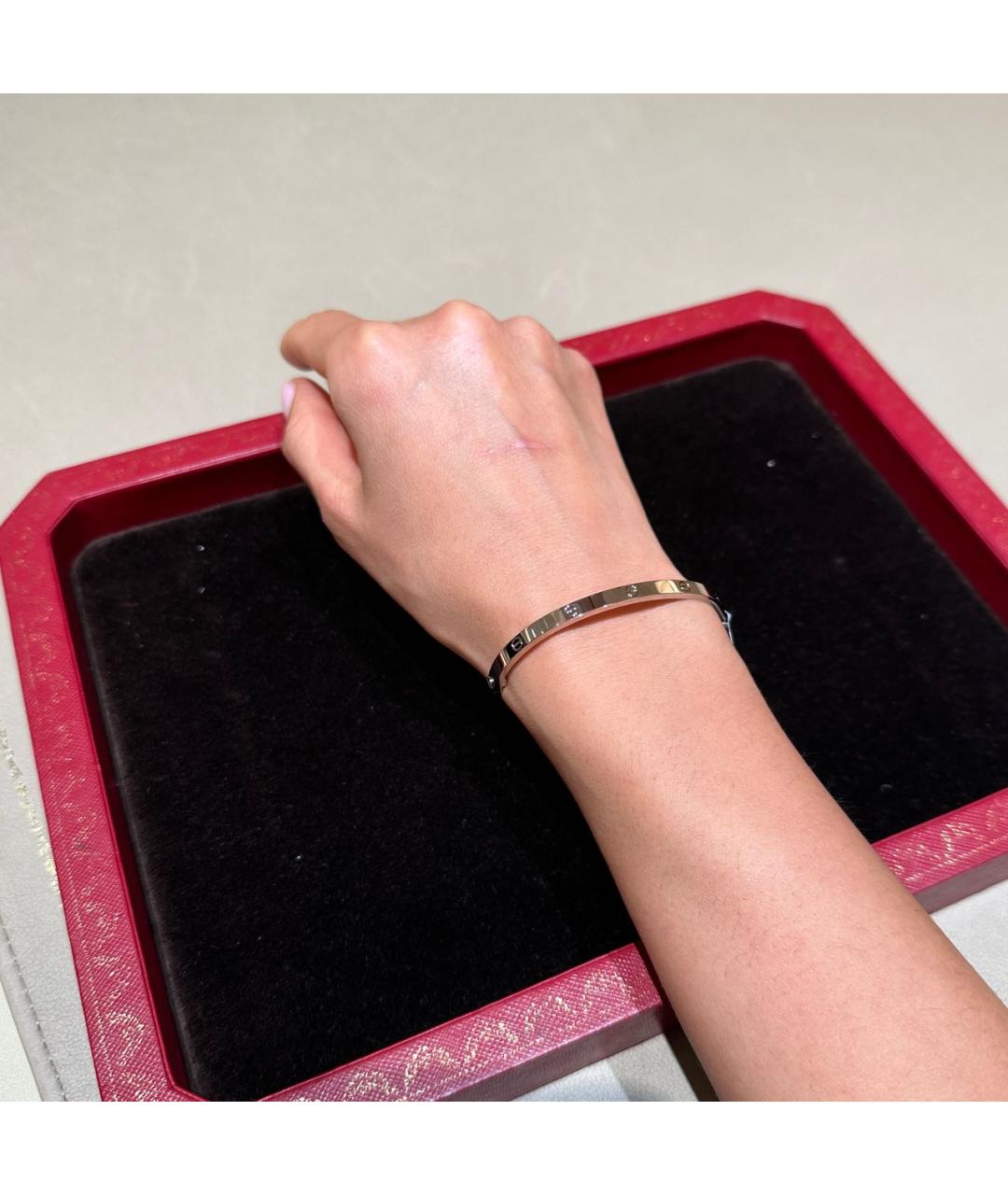 CARTIER Серебрянный браслет из белого золота, фото 6